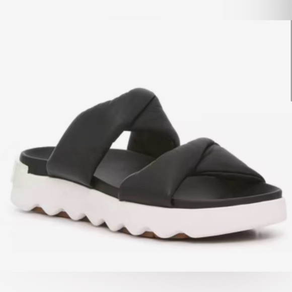 SOREL Viibe Puff Platform Sandal Sz 9.5 - Picture 2 of 6